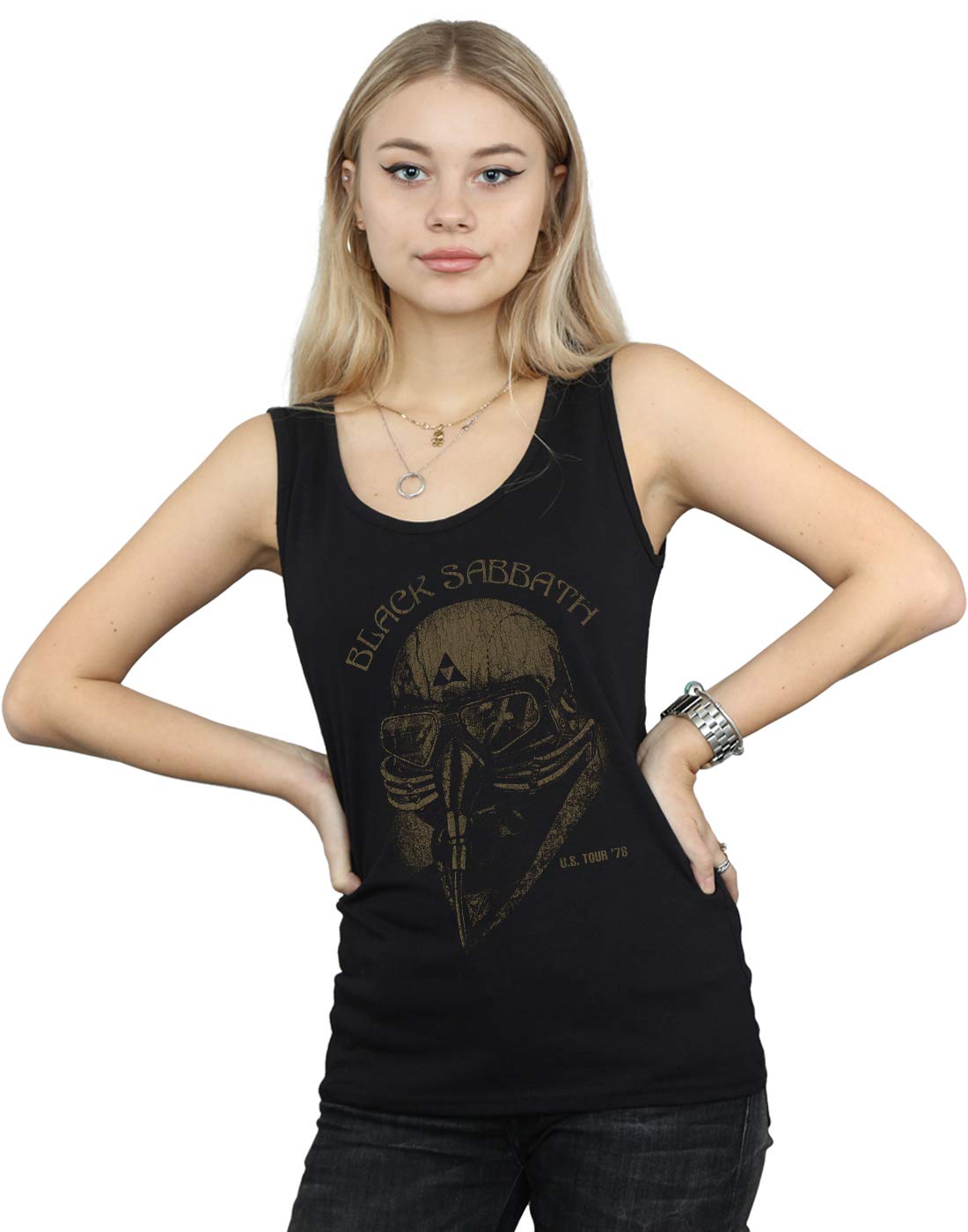 Absolute Cult Women's Black Rolling Stones Tour 78 Vest Medium