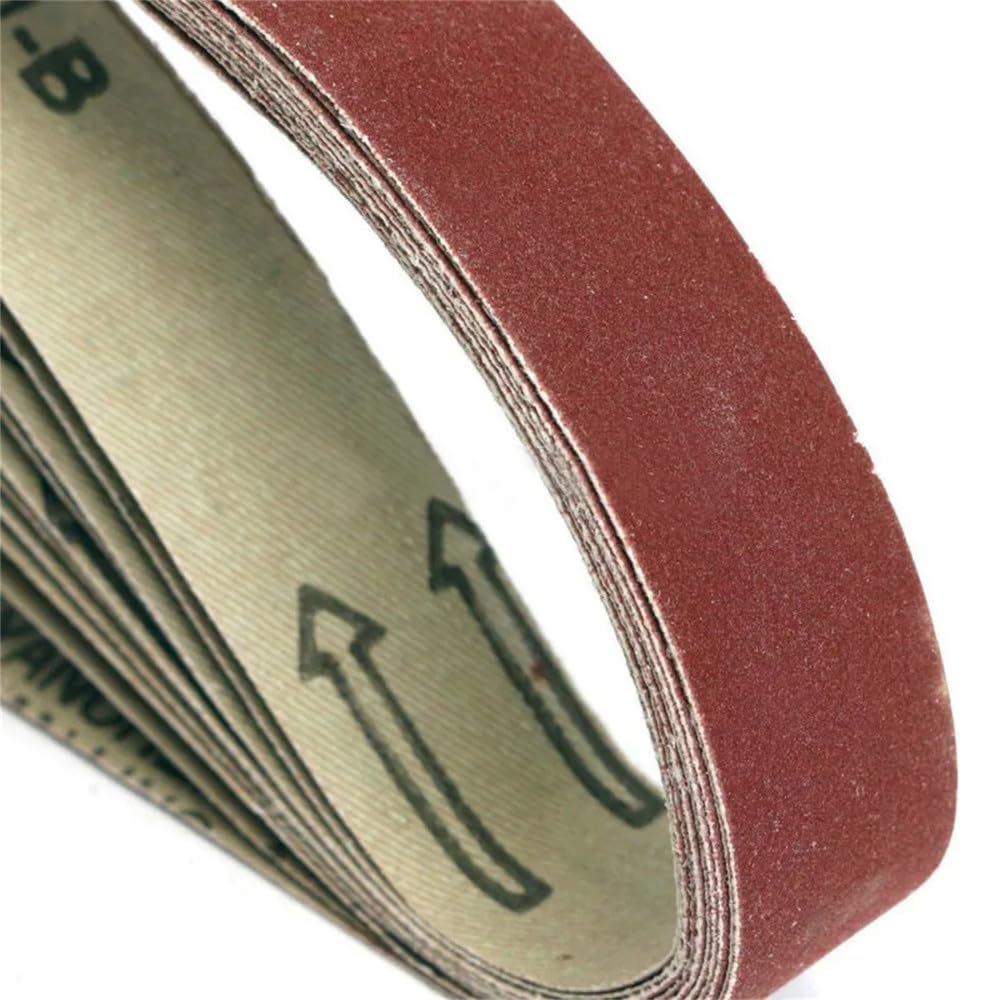 szt. 25x762mm taśma ścierna do metalu, drewna 1" x 30" taśma ścierna z tlenku glinu. Ekran ścierny 762 x 25mm, można szlifować na sucho i na mokro, 5 sztuk gradacji 180