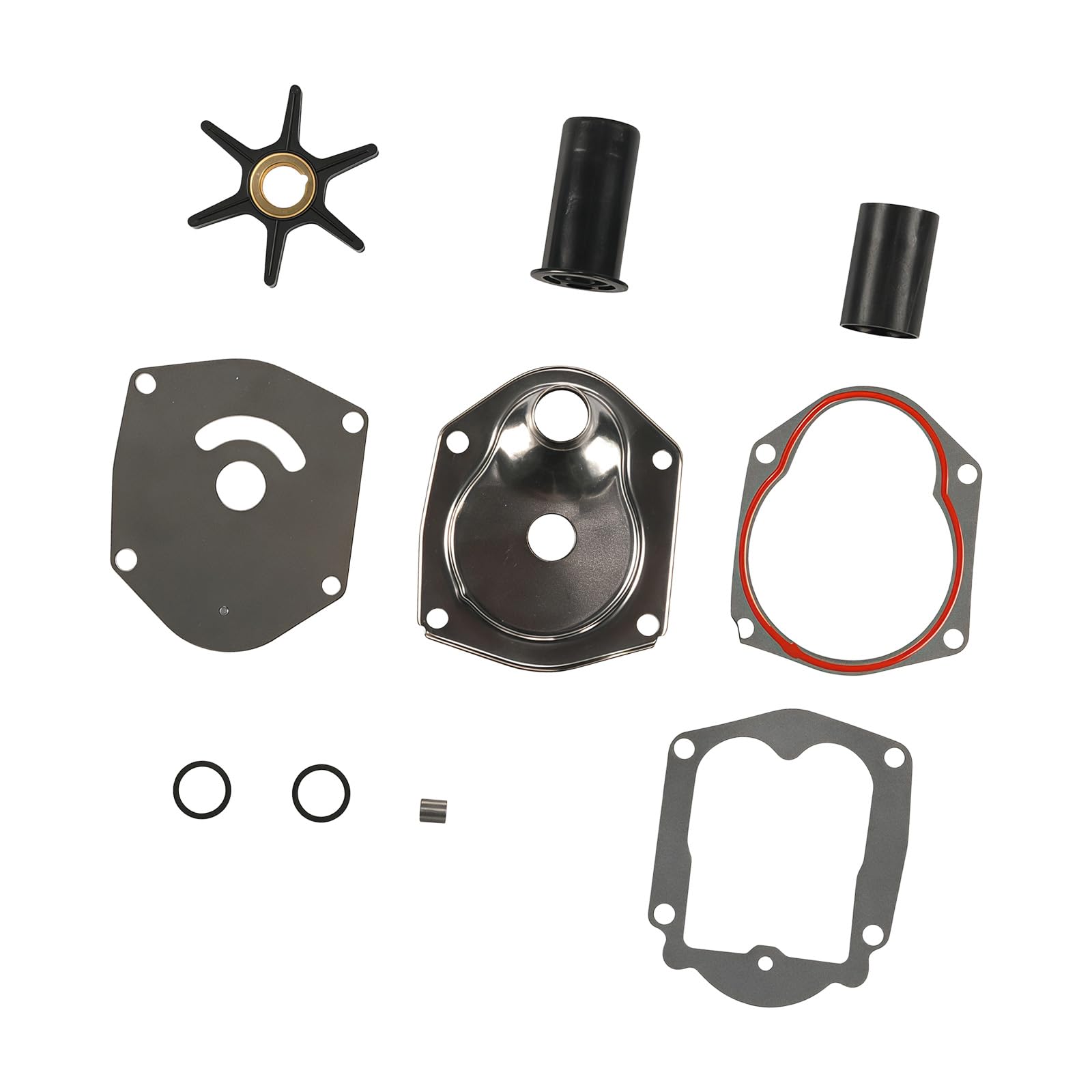 Componenti di restauro della girante del motore 821354A2 in acciaio inossidabile resistente per vari modelli di imbarcazioni Set di riparazione del ventilatore dell'acqua del motore marino
