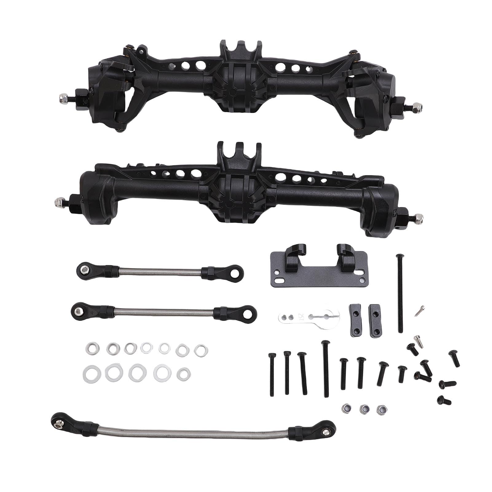 BRRNOO Zestaw Osi Przedniej i Tylnej, Ulepszony, do Axial SCX10 II 1 10