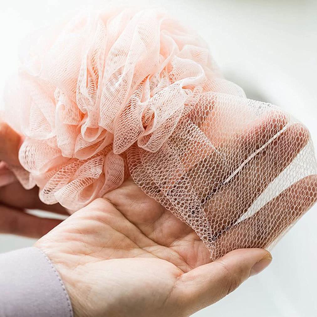 Toalla Exfoliante Esponjas de baño Esponja de baño de Ducha Esponja de Ducha Bolas de lufa para Mujeres Hombres, Esponja de Ducha para exfoliación Corporal (Paquete de 2) Guantes Exfoliante