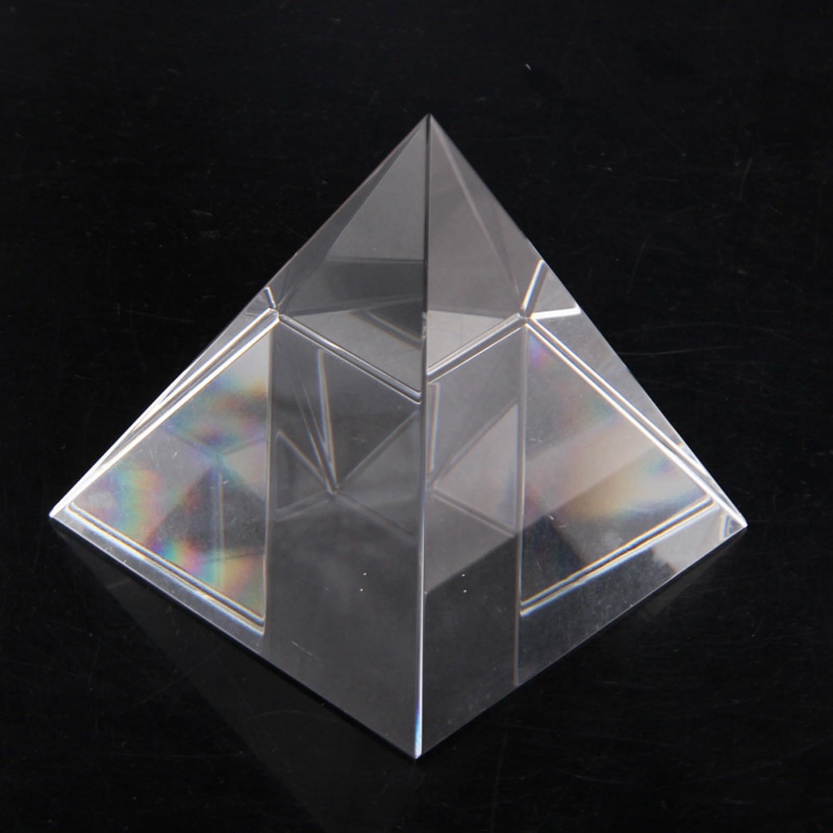 Ficher Piramide in vetro ottico a prisma, 6 pezzi, 40 mm, rettangolare, poliedro adatto per esperimenti didattici