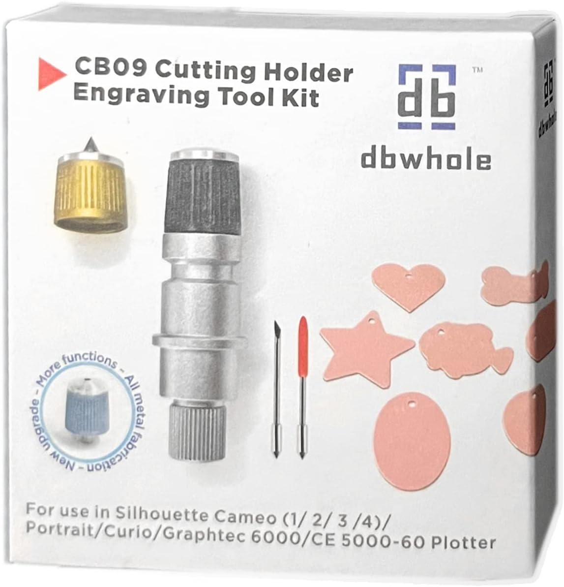 Silhouette Cameo 4 Engraving Tip & Cuttering Holder Tool, 2 Vinyl Fabric Cutting