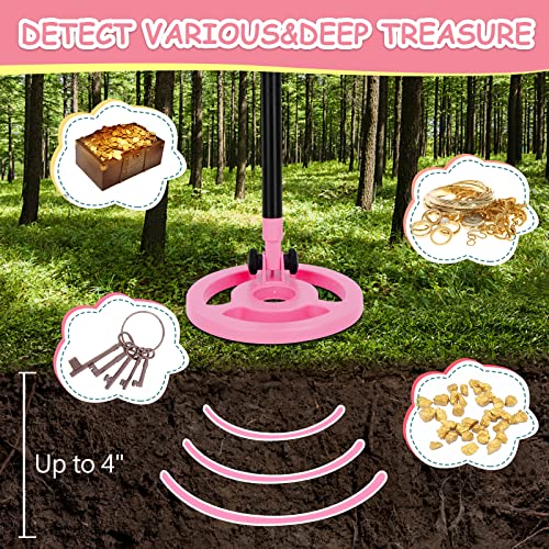 image for OMMO Metal Detector, Adjustable 27.5”-37.8” Metal Detector for Kid