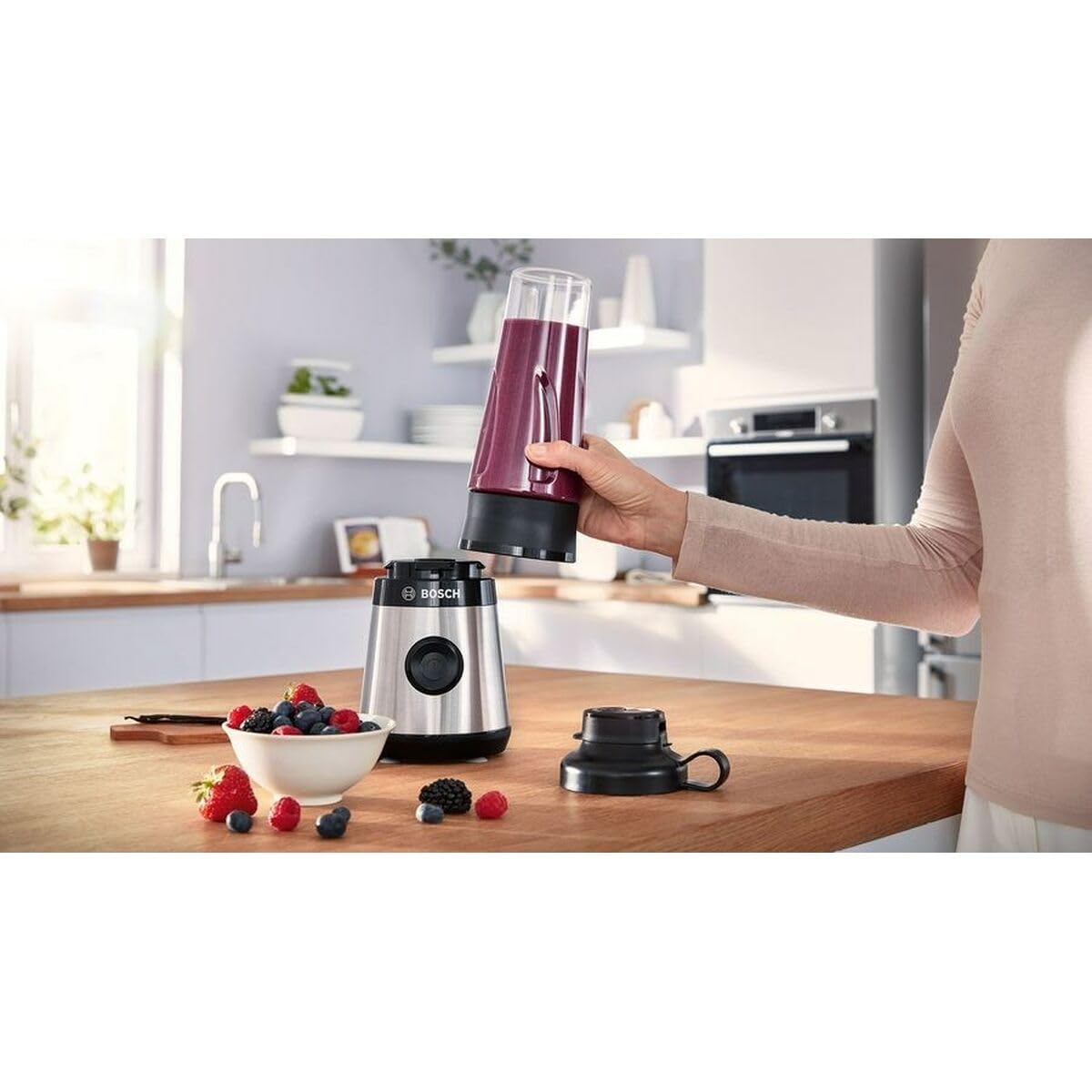 Bosch Urządzenia gospodarstwa domowego, blender, VitaPower serii 2, 450 W, Inox MMB2111M