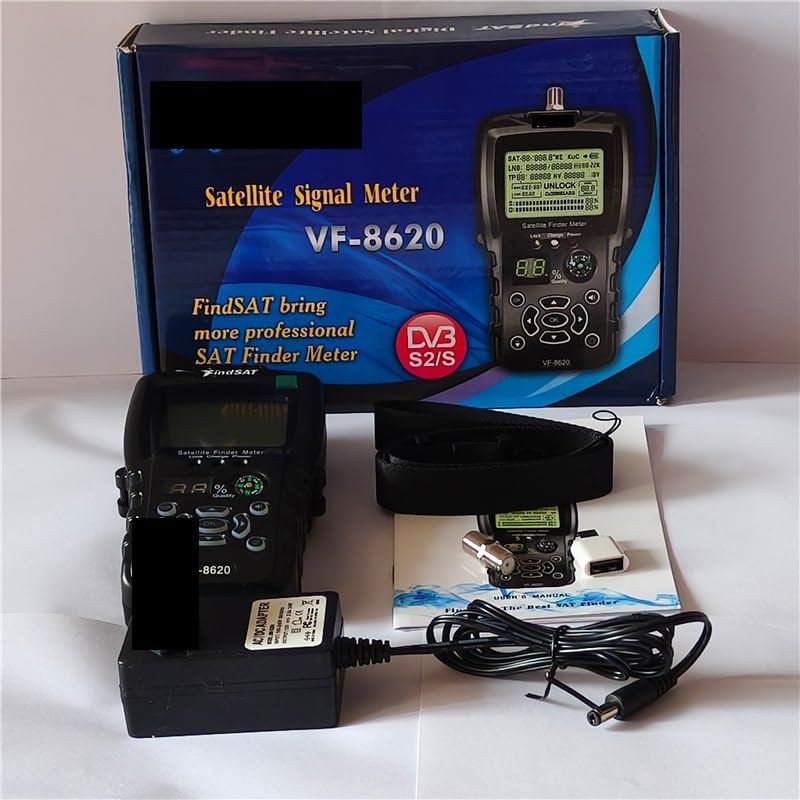 Misuratore di portata satellitare digitale HD VF-8620 for la ricerca TV DVB-S/DVB-S2/MPEG2 for sintonizzatore ricevitore Localizzatore di segnali