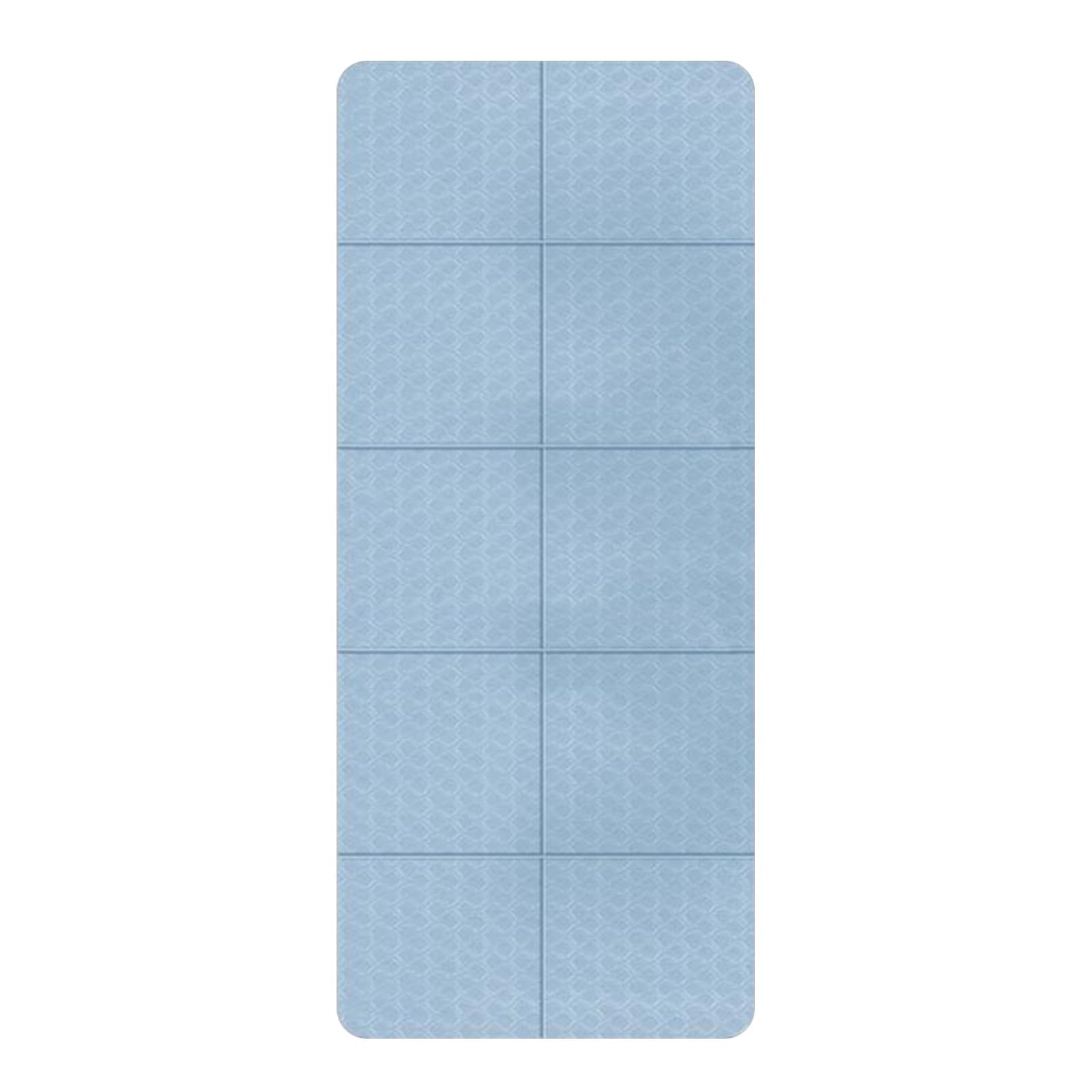 Plegable PortáTil Esterilla de Yoga Thic Ecologica Esterilla Antideslizante Entrenamiento Multifuncional Colchoneta Gimnasia RelajacióN Suave Para Ejercicio AeróBico Estiramientos