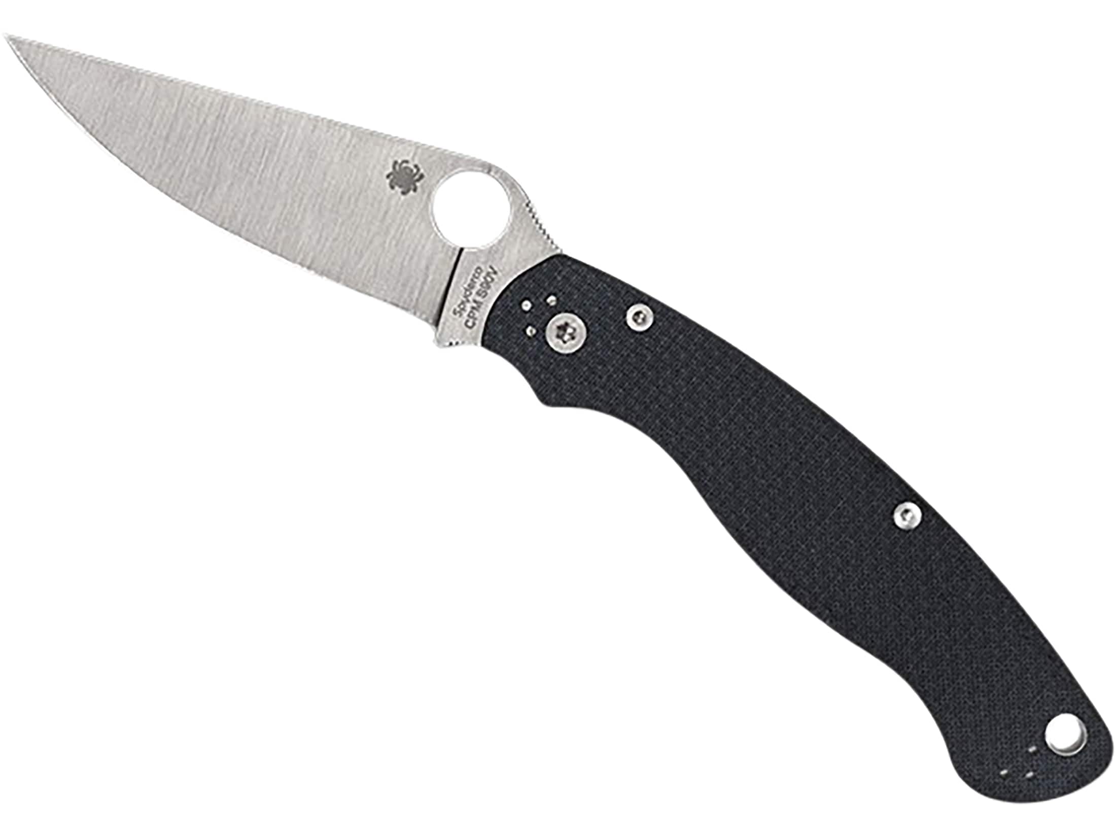 Spyderco Military 2 Carbon Fiber Folding Knife - CPM S90V Steel, Compression Lock, Four-Position Clip, PlainEdge - C36CFP2
