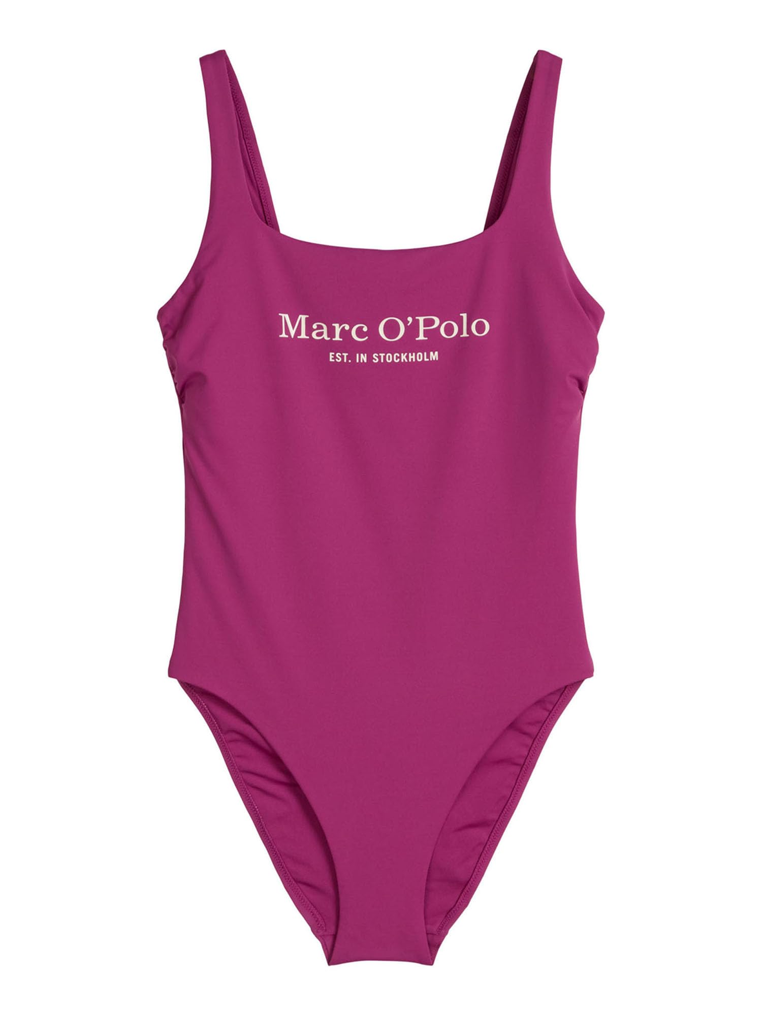 Marc O'Polo Women's Abstract Leaf Swimsuit, Abstract Leaf Raspberrycoulis, XS