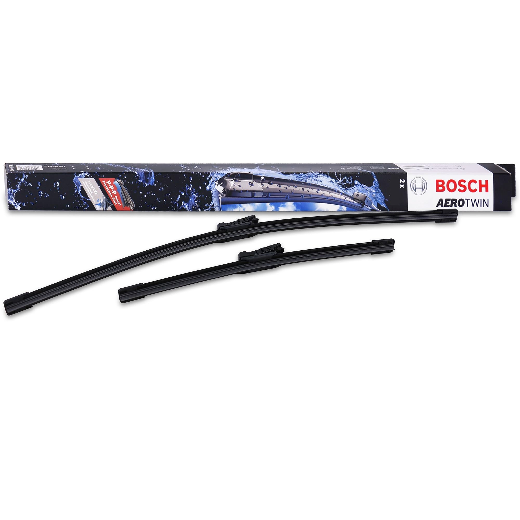 Bosch Wiper Blade Aerotwin A299S, Length: 600mm/340mm – Set of Front Wiper Blades - Only for Left-Hand Drive (EU)