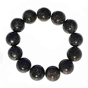 Amazon | 宝石鑑別書付 5A ブラックルチルクォーツ ブレスレット