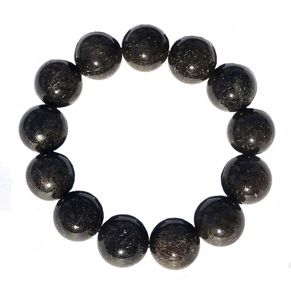 Amazon | 宝石鑑別書付 5A ブラックルチルクォーツ ブレスレット