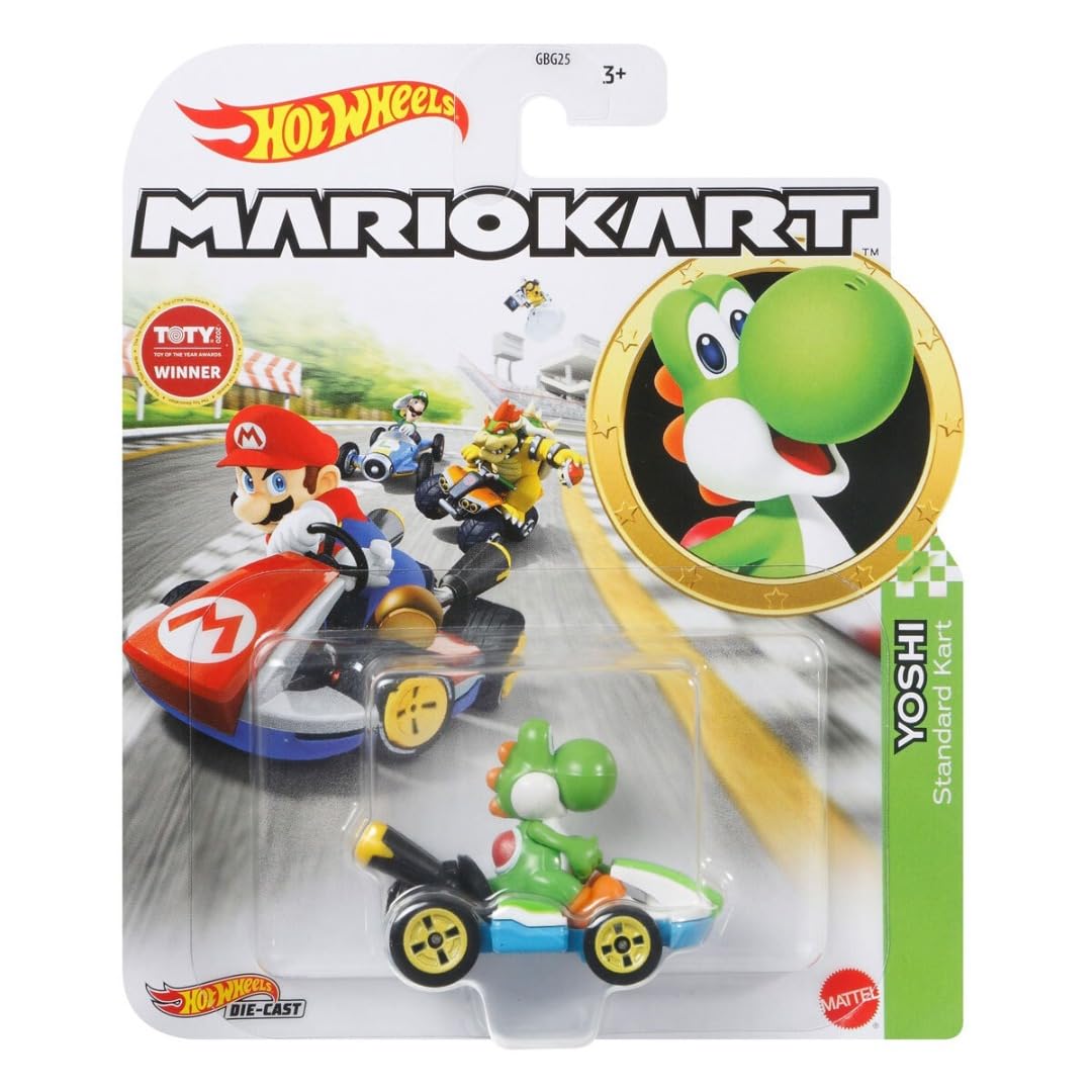 ミニカー YOSHi Amazon.com: Hot Wheels Mario Kart Yoshi, Standard Kart : Toys & Games