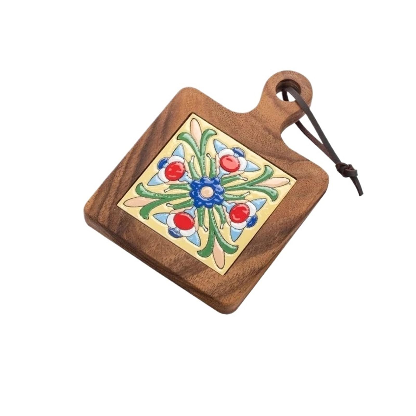 Coasters 4pcs Wood Tiles Pot Mat Anti-Scalding Plate Drink Coasters Wooden Trivet Frame For Hot Tea Pots And Pans Pad Holders(Color 04)