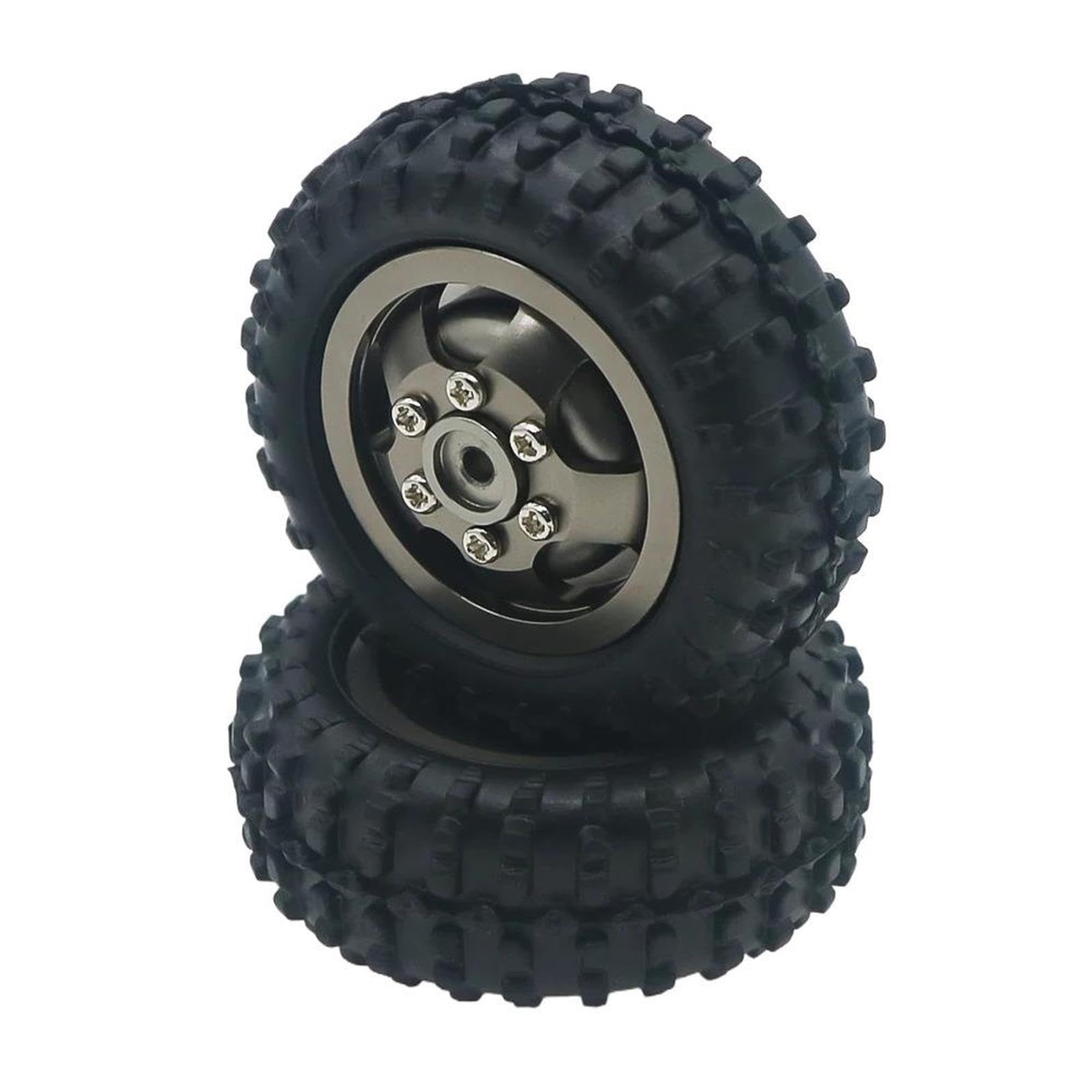 2 szt./zestaw 50 mm felga aluminiowa do modelu RC samochodu 1-10 WPL D12 Drift Truck Ulepszona część (D12-005T)
