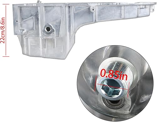 Miniatura 7 de WFLNHB Reemplazo de bandeja de aceite de aluminio para Cadillac 2002-2006 Reemplazo para Chevy 1999-2007 Reemplazo para GMC 2000-2007 Pickup Truck