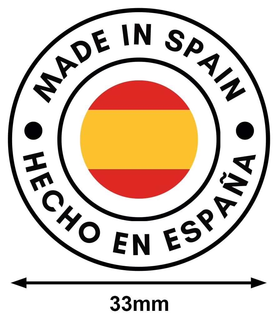 1000 Stickers Made in Spain Roll Country of Origin Country of