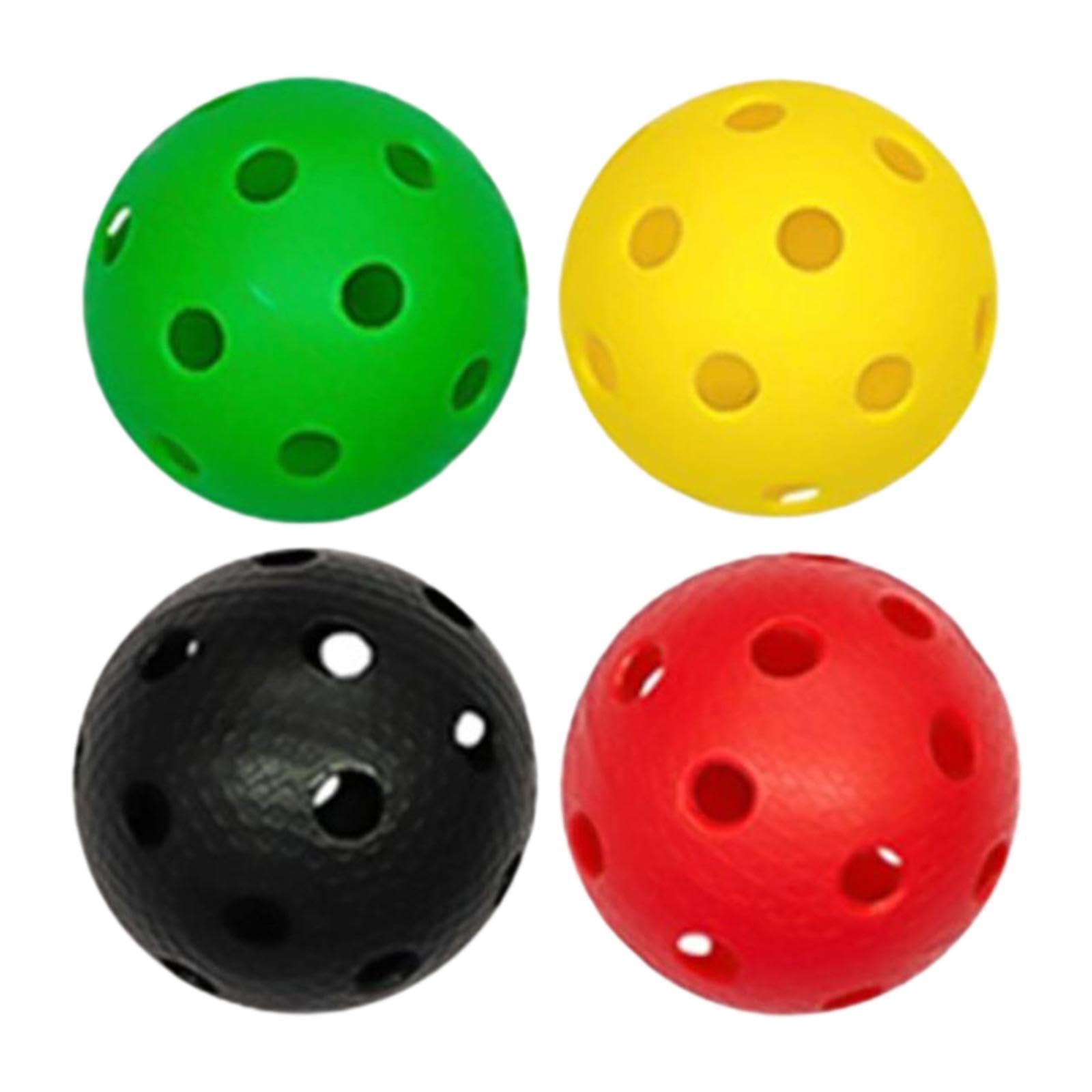 4X Balles de Floorball Balles de Compétition Balles de Remplacement Unihockey Balles de Floorball pour Les Athlètes Professionnels d'Entraînement de