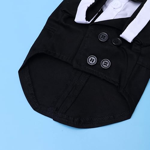 Miniatura 2 de Disfraz  Ropa de lazo para gato, talla de gato, abrigo de vestir, esmoquin, ropa de perro, ropa de fiesta S, traje de corbata de Acción de Gracias,