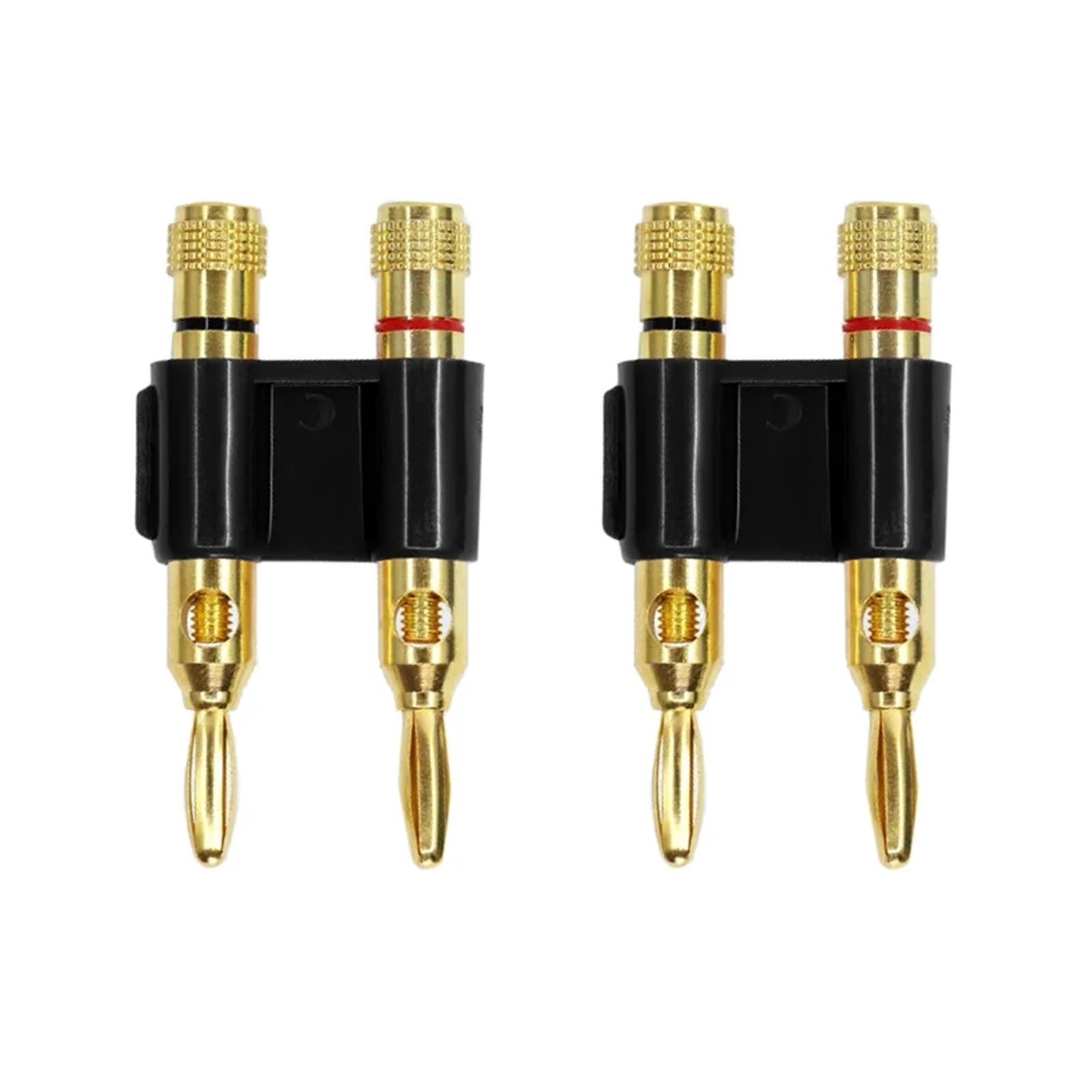 Conectores de cable banana de 4 mm chapados en oro de alta fidelidad para pruebas estables