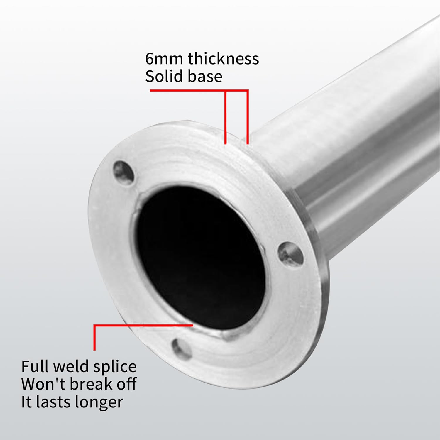 1PC Glass Stair Railing Post System Stainless Steel 304 Staircase Handrail Balusters with Glass Clamp and Rubbers, Silver Metal Balustrade 110cm Suitable for Stairs, Terraces, Gardens