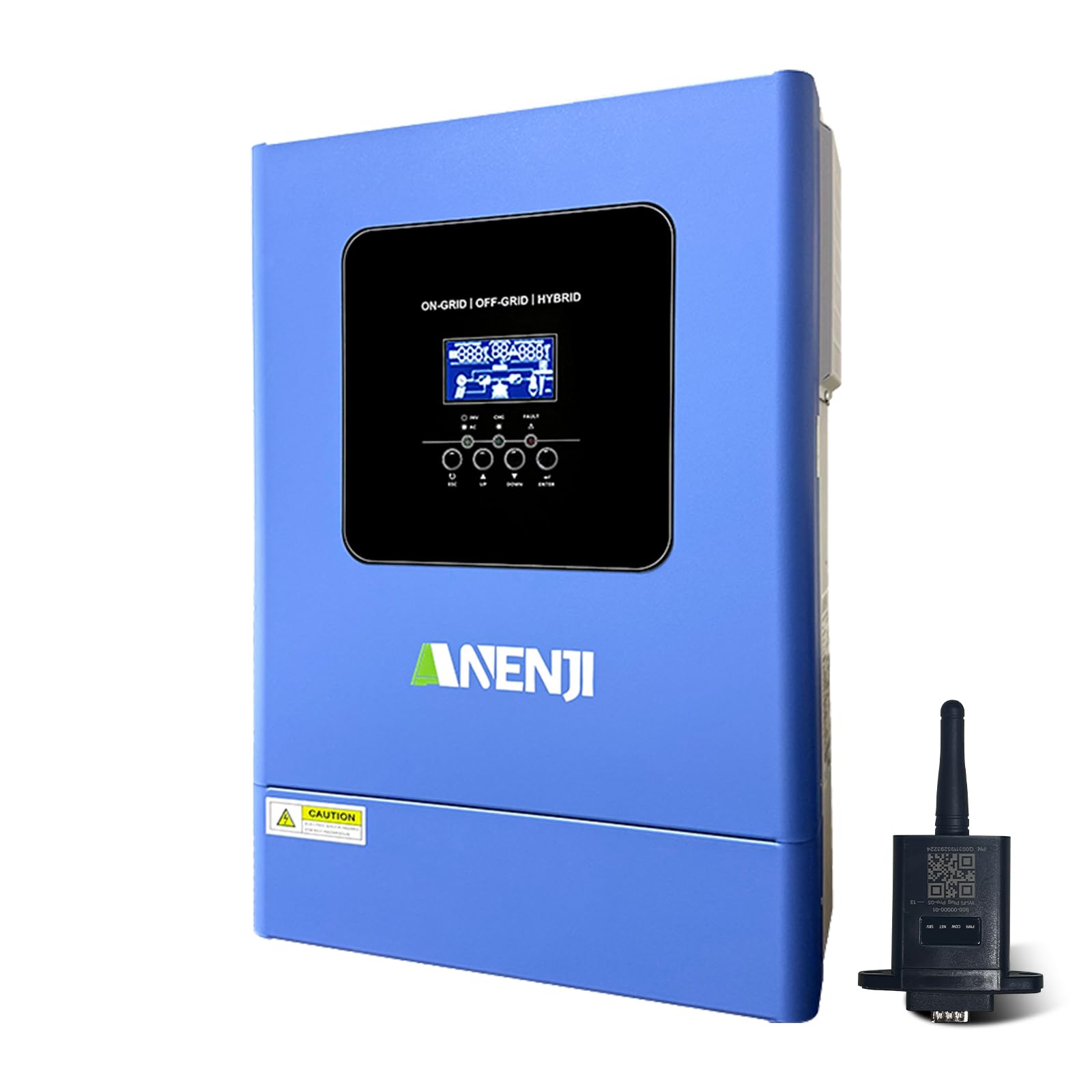 6200W Solar Hybrid Wechselrichter 48V 120A MPPT Parallelfunktion mit bis Arbeitet ohne Batterie, 6200W Solarwechselrichter Reiner Sinus 230V mit 500Vdc PV Eingang & WLAN,für Lithiumbatterien