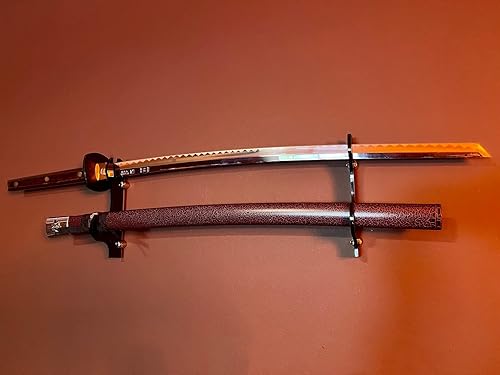 Miniatura 5 de Soporte de espada, gancho de espada, soporte de exhibición de soporte de espada samurai montado en la pared de acrílico de dos capas, soporte para
