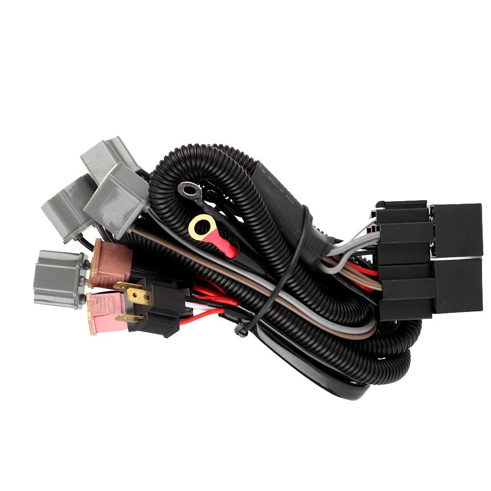 LED-Kabelbaum, Auto-LED-Scheinwerfer ABS-Kabelbaum Beleuchtung Boost mit für H4-Adapter vier Lichter