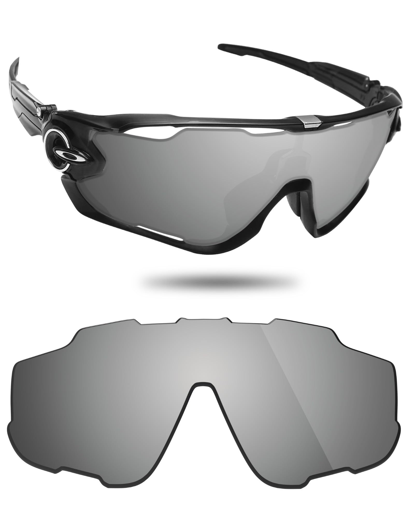 Fiskr Polarized Lenses Replacement Compatible with Oakley Jawbreaker OO9290 Sunglasses, Impact Resistant & Perfect Fit