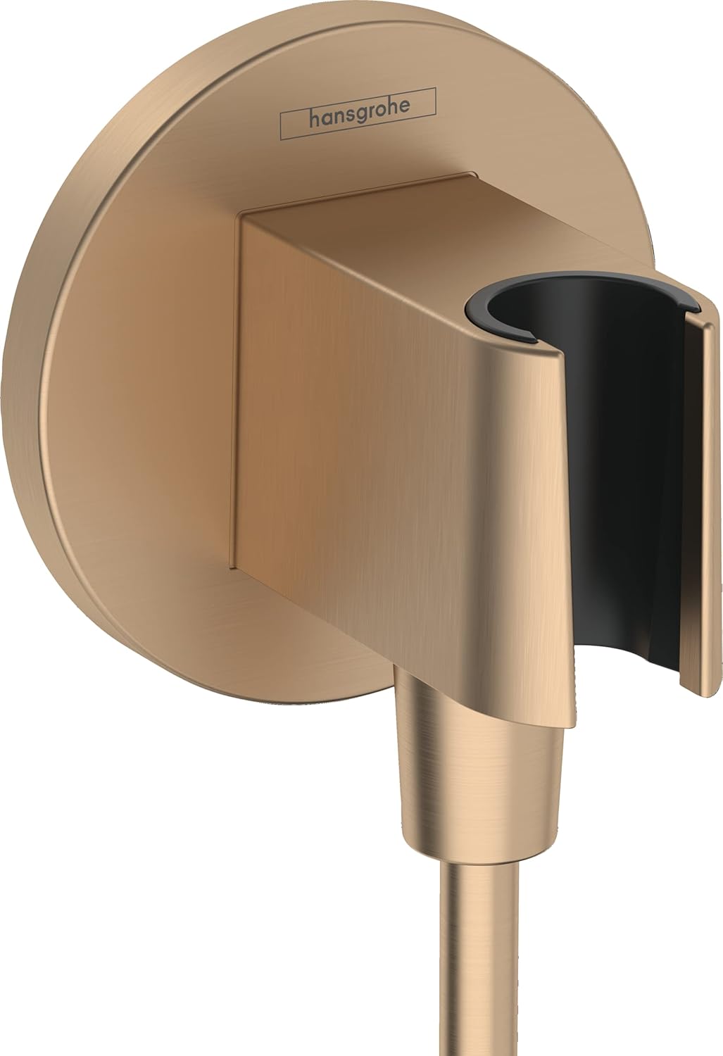 hansgrohe FixFit S Wall Mount with Shower Head Holder Matt Black