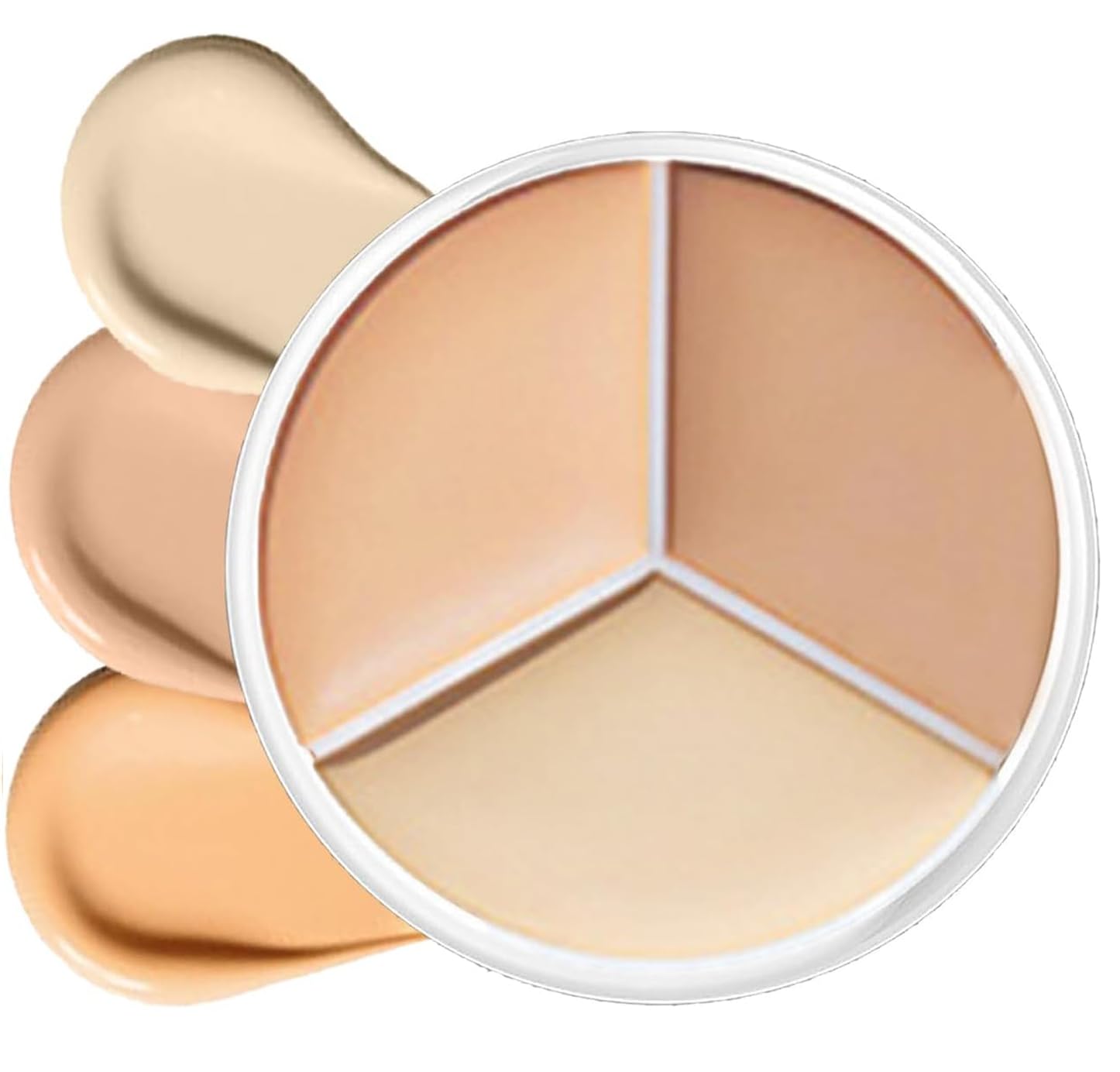 Cream Concealer Palette, 3-in-1 Full Coverage Color Correcting Concealer Stick