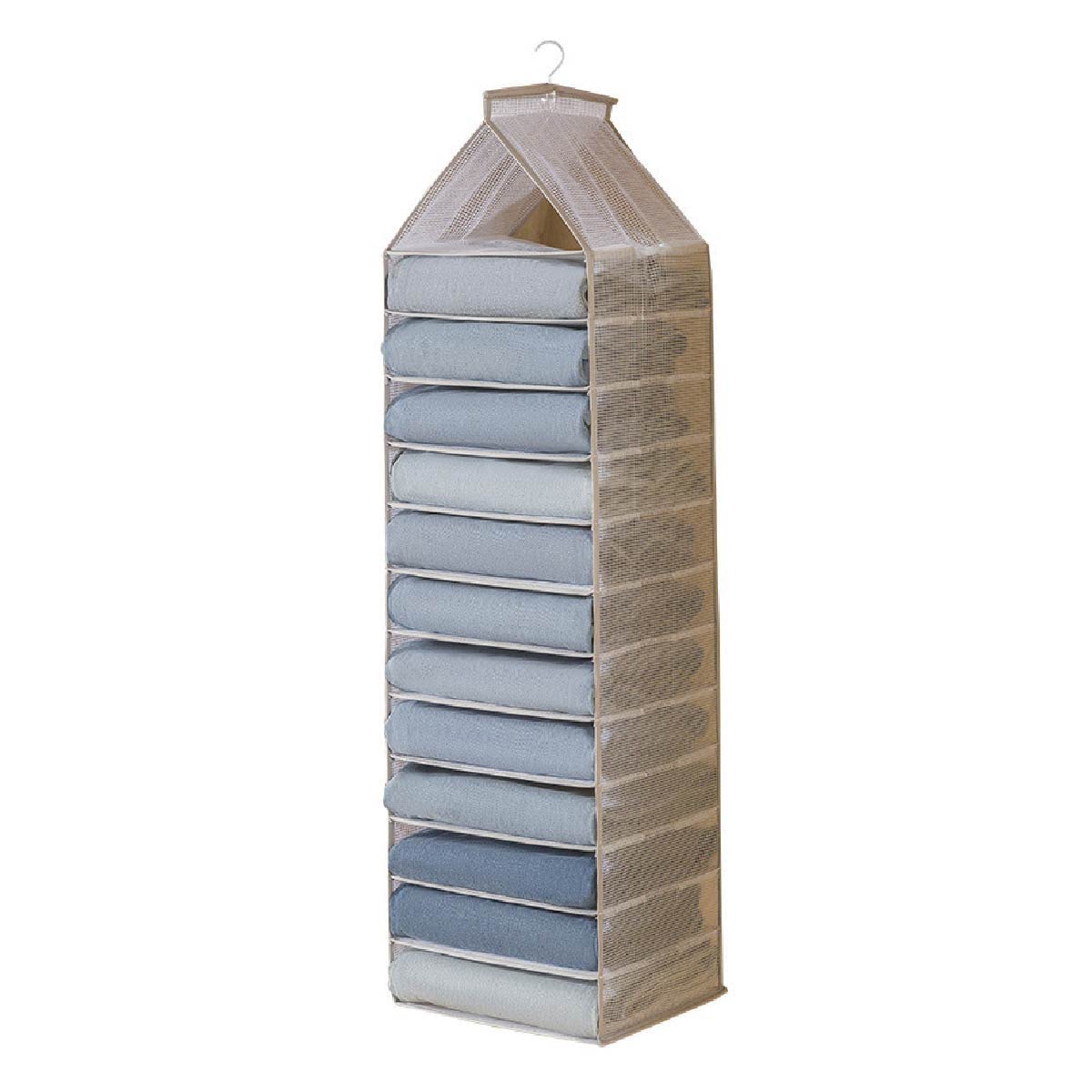 Amazon｜ジアン 吊り下げ収納 収納ラック ハンガー 12段 クローゼット