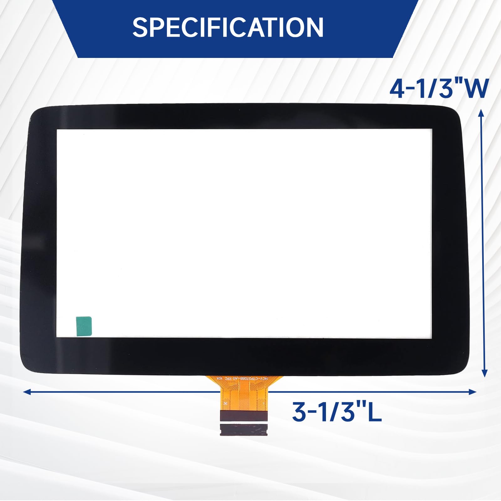 Touch screen da 7 pollici per Mazda 3 2014-2016, display touch screen digitizer in vetro acrilico trasparente, ricambio originale # BHP1611J0D / K40005A29F