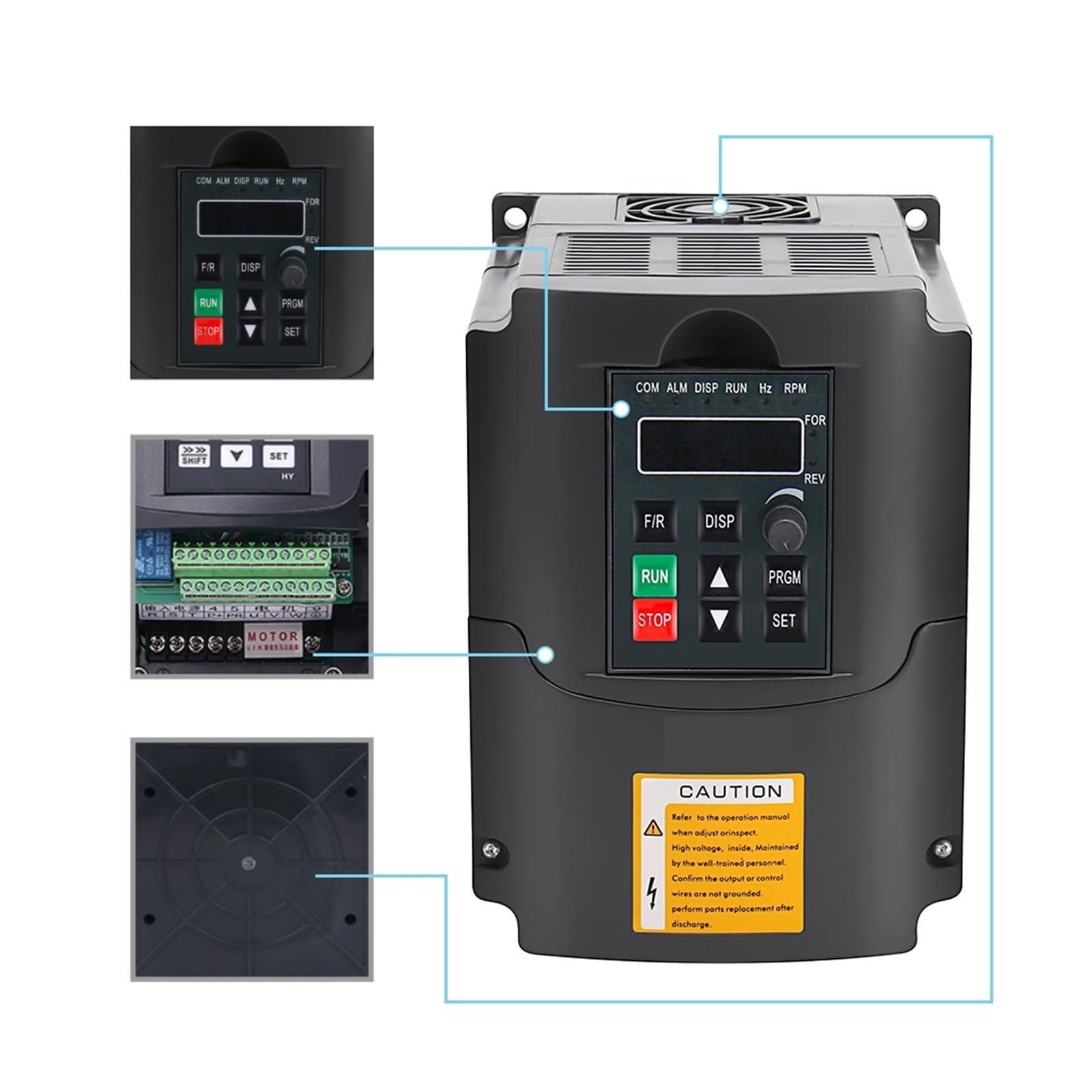 Variador De Frecuencia 1.5KW 2.2KW VFD napęd o zmiennej częstotliwości, 110 220 przetwornica częstotliwości 1HP wejście 3HP wyjście regulator prędkości silnika wrzeciona cnc Kompaktowa konstrukcja(1.5