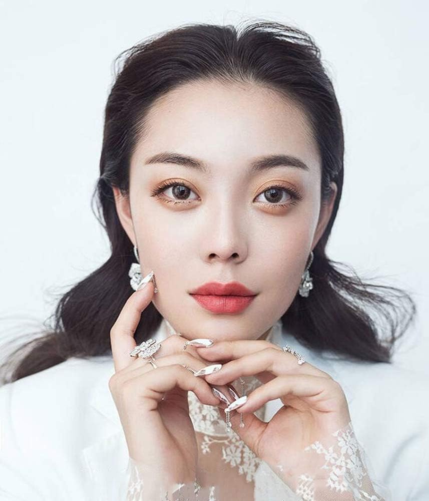 Huggie CZ Flower Dangle Stud Earrings for Women Girls with Charms Fashion Luxury Pave Rhinestone Filigree Camellia Rose Dainty Crystal Drop Dangling Wedding Prom Jewelry Dainty Gifts Valentine Mother's Day - Image 3