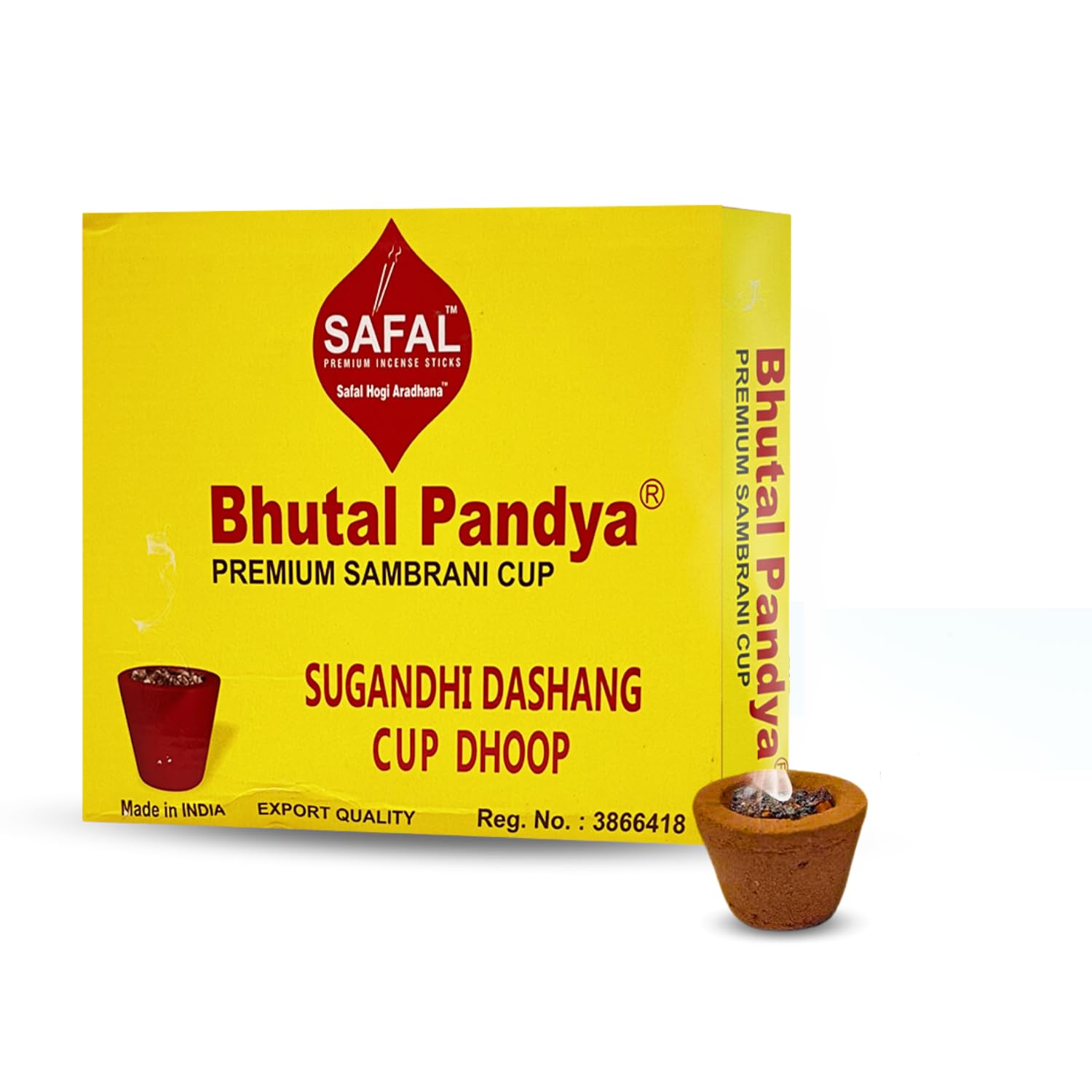 SAFAL Dhoop/Loban/Sambrani Cup with Natural/Organic/Herbal Fragrance Incense Cups Combo & Pure Sambrani/Dhoop Fragrance Cups Good Vibes (Pack of 12) (Set of 4) (Bhutal Pandya)-picture-20