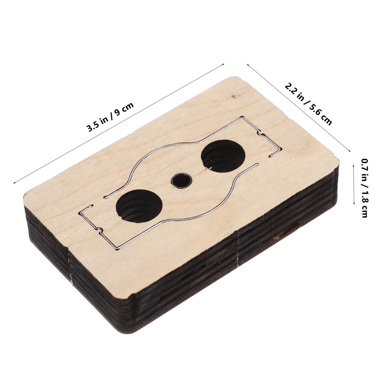 Housoutil Cutting Dies DIY Leather Strip Mold Leather Craft Cutting Die Wooden Strap Template Steel