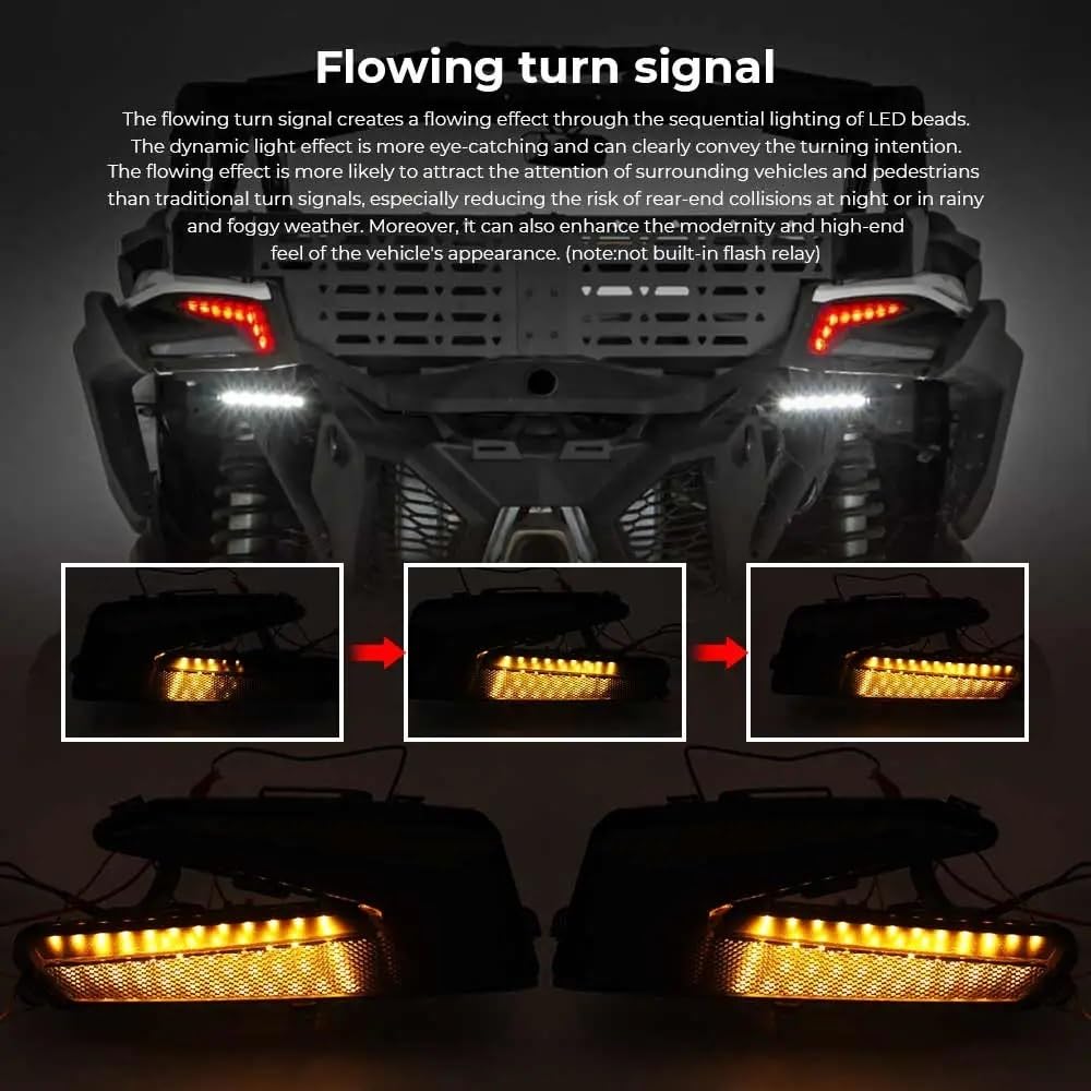 stop tylne światło Do modeli Can-Am Maverick X3 XDS XRS Turbo R 2017-2026 tylne światło hamowania