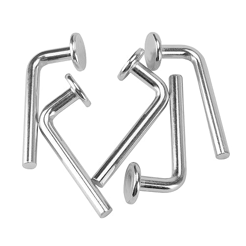 Miniatura 5 de ZEONHEI Paquete de 100 pasadores universales de 2.4 x 0.24 pulgadas, perno de seguridad para palés y unidades de estanterías de cabeza redonda,