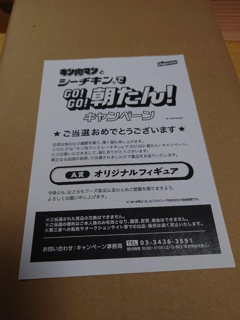 100体限定懸賞当選品キン肉マンソルジャー はごろもフーズ