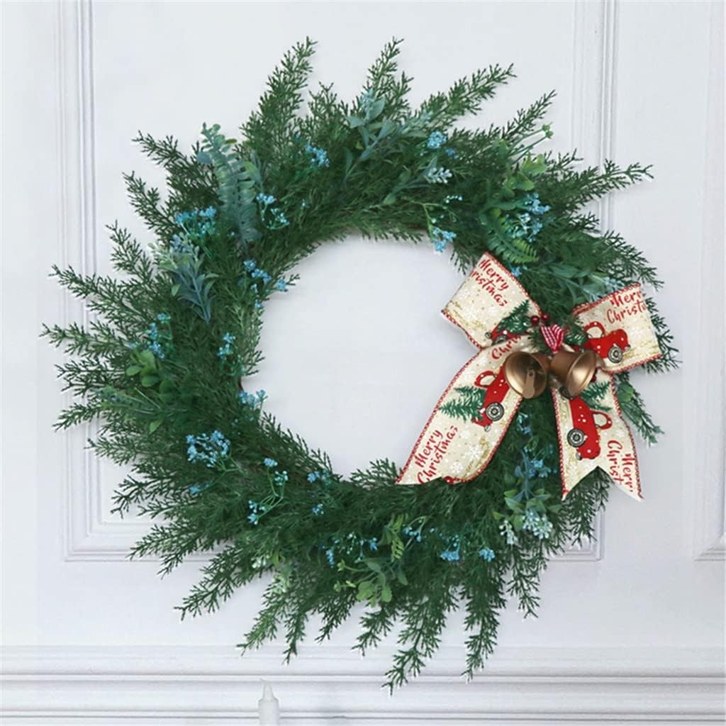 Garland Simulated Anemone Bells Festive Window Decoration Home Door Decoration Wall Hanging Wreath