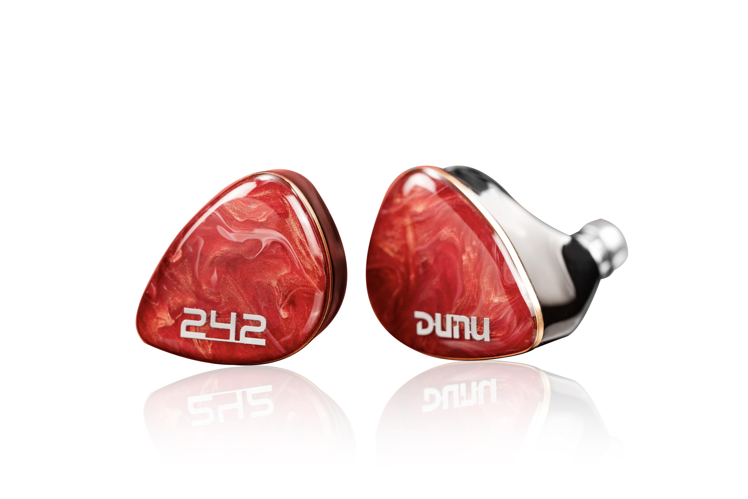 Fanmusic Dunu DN242 In-Ear-Kopfhörer, kabelgebunden, HiFi-IEM-Kopfhörer mit 2DD 4BA + 2 Planar 8-Treiber-Treibern, 0,78 mm, 2-poliges Premium-Kabel (Standard-Version)