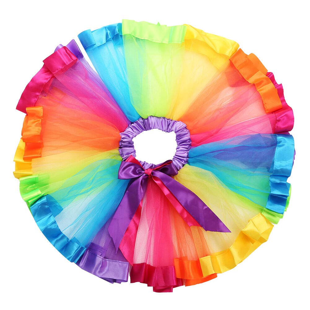 HIBA Baby Girl Multicolour Rainbow Tutu Skirt 2-3 Years 2