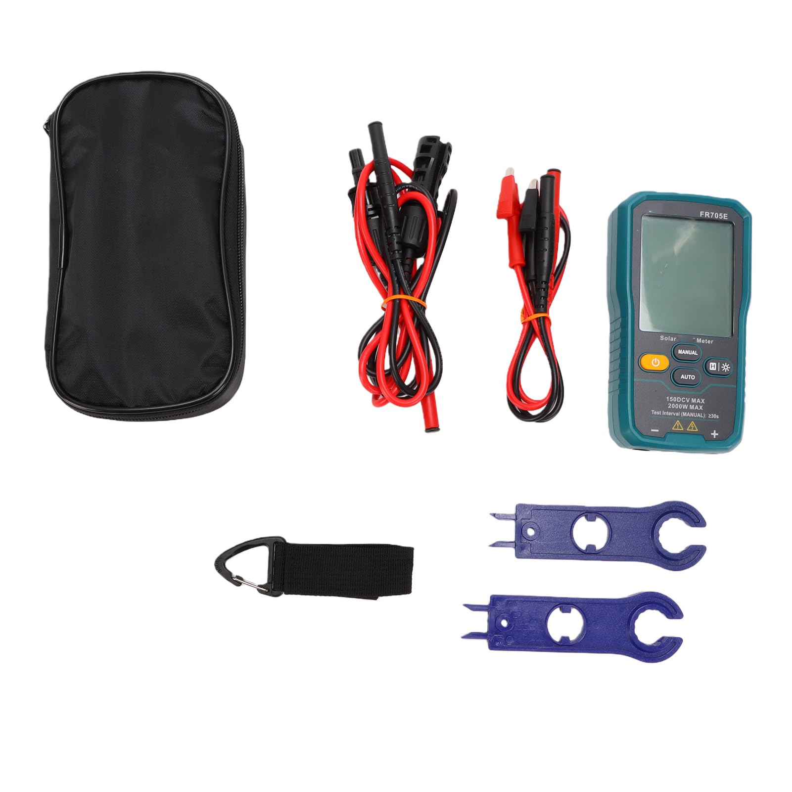 Garosa Tester Mocy Słonecznej 2000W z Wyświetlaczem LCD do Pomiaru MPPT