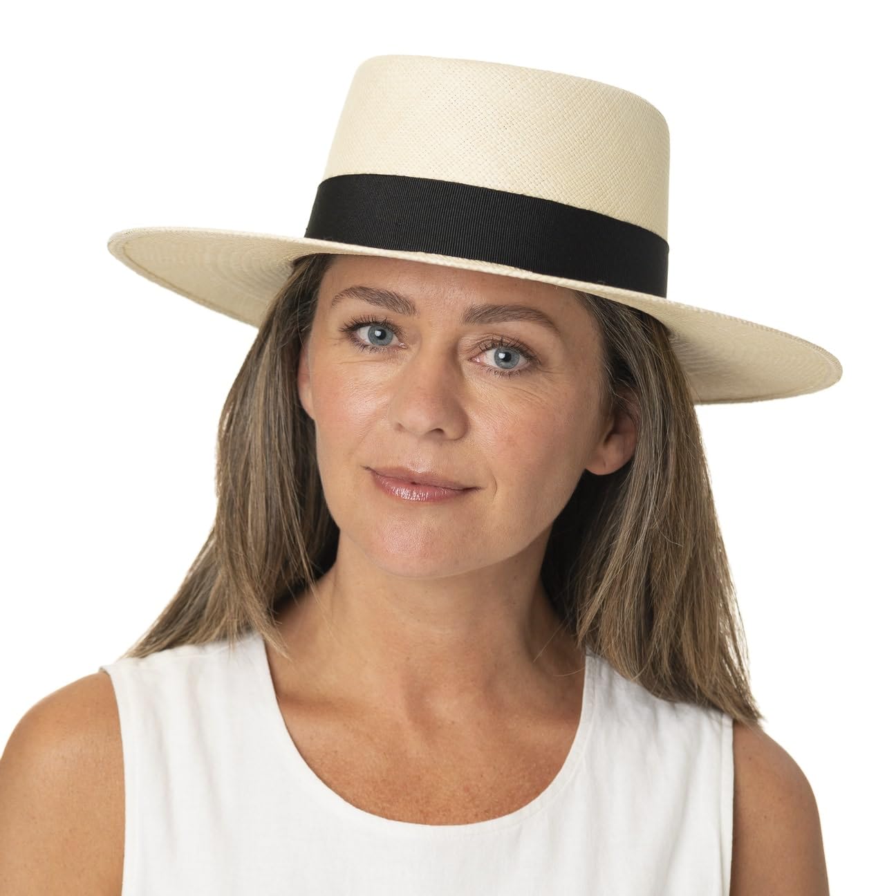 Lierys Classic Bolero Sombrero Panama Paja Proteccion UV 50 Unisex Primavera Verano