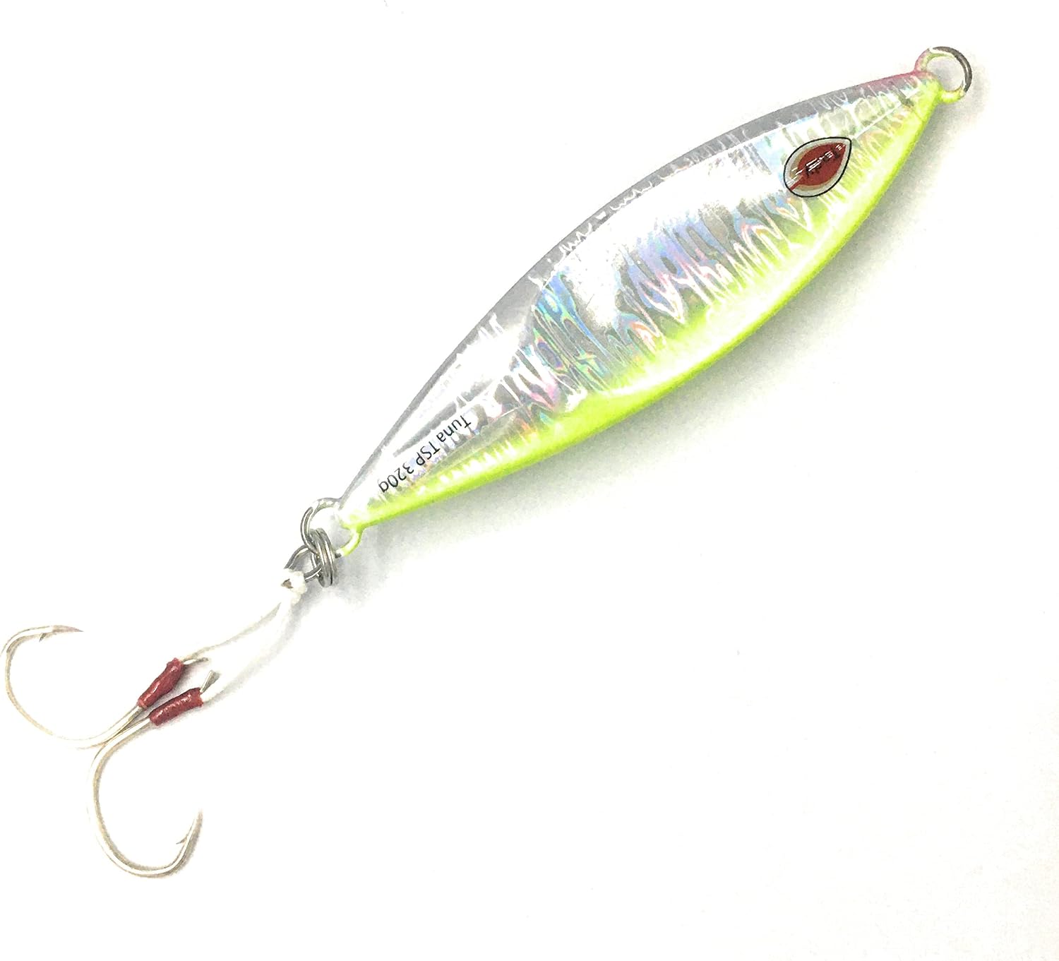 TSP Tuna Slow Pitch Jigs Flutter Fall Saltwater Jigging (Yellow Holo, 320g)