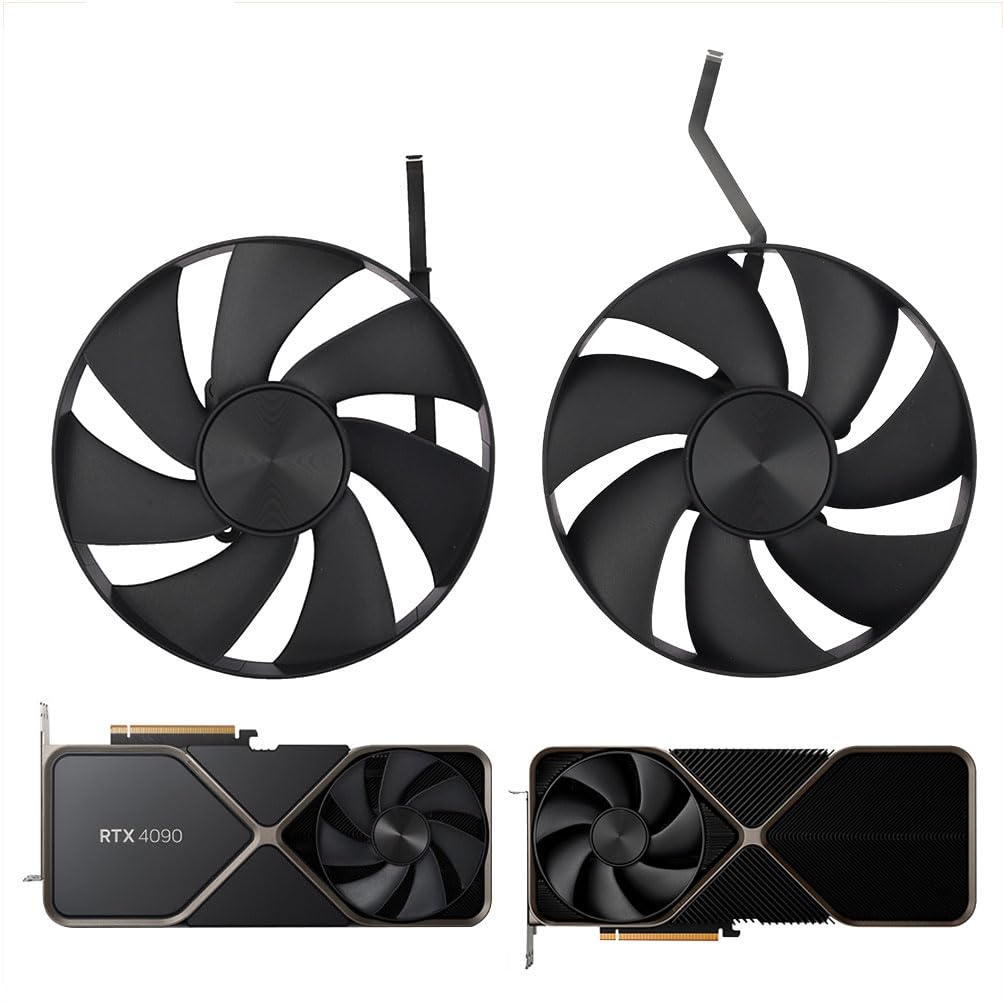 AD4A31K04 AD4A31K05 115mm 12V 0.63A 6 Pin Graphics Card Cooling Fan Replacement for NVIDIA RTX 4080 4090 Founders Edition Video Card Cooler Fans (2PC)