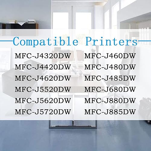 Miniatura 2 de ColorPrint LC203 - Cartucho de tinta de color compatible con Brother LC203 XL LC203XL LC-203XL LC201 para impresora MFC-J480DW MFC-J680DW MFC-J880DW