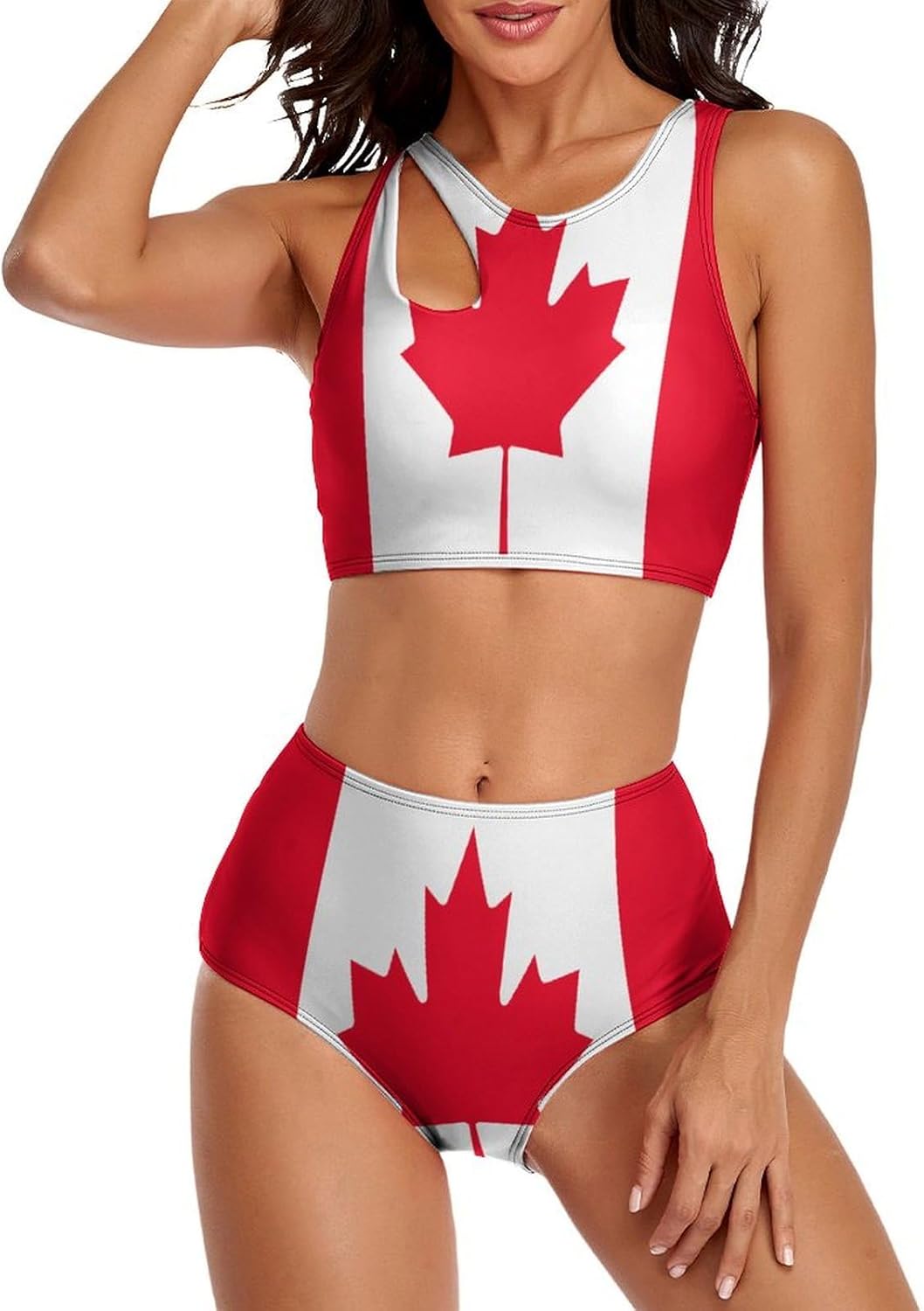 Women's Swimsuit Korean Flag Two-Piece Swimwear Sets Swimsuits
