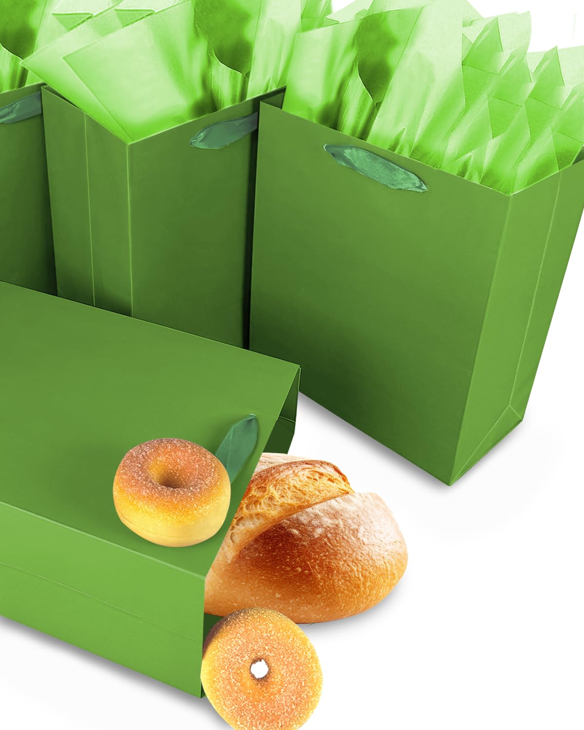 Gfractolux Sacchetti regalo, 2 sacchetti regalo medi con carta velina e